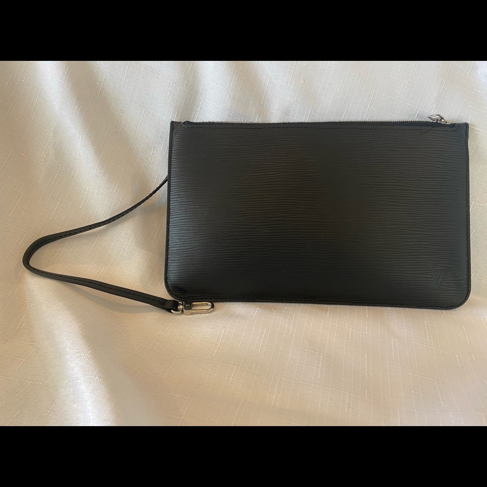 Black Louis Vuitton Epi Wristlet